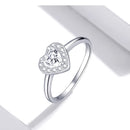 CONJUNTO COLAR + ANEL SILVER HEART PRATAS 925