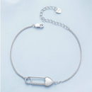 CONJUNTO 2 PEÇAS PULSEIRA E BRINCO PRATAS 925