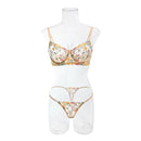 CONJUNTO BIA 2 PEÇAS SUTIÃ + CALCINHA RENDA FLORAL