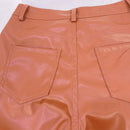 CALÇA COURO PU