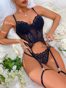 CONJUNTO AMY  SUTIÃ  + CALCINHA COM LIGAS