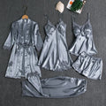 KIT 5 PEÇAS DE PIJAMA EM SEDA