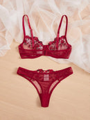 CONJUNTO LILY SUTIÃ + CALCINHA RENDA
