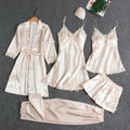 KIT 5 PEÇAS DE PIJAMA EM SEDA