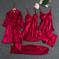 KIT 5 PEÇAS DE PIJAMA EM SEDA