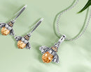 CONJUNTO COLAR + PINGENTE PRATAS 925