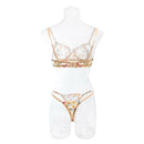 CONJUNTO BIA 2 PEÇAS SUTIÃ + CALCINHA RENDA FLORAL
